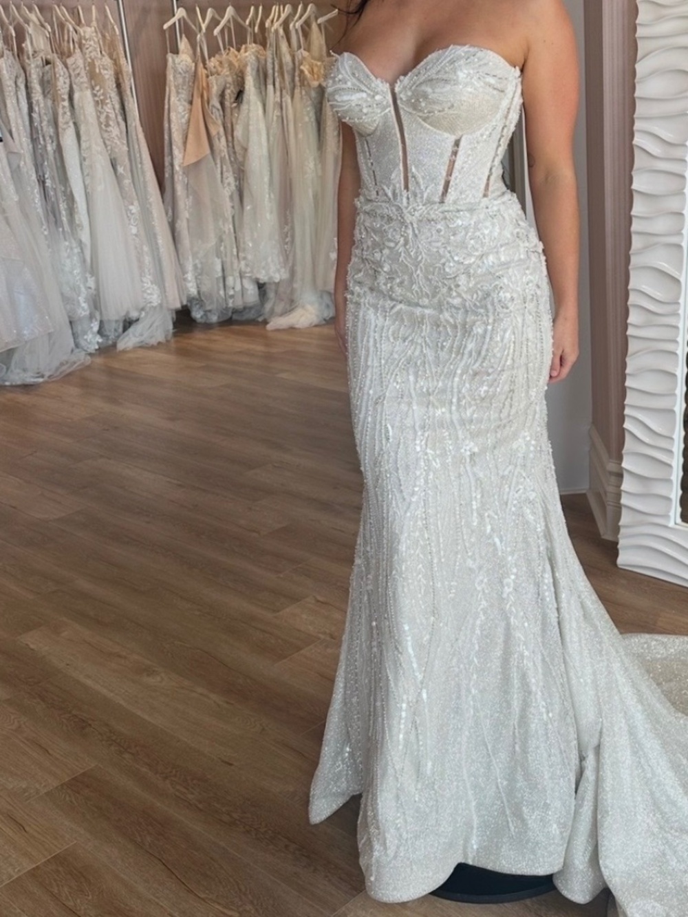 Pollardi Romola Mermaid Wedding Dress | Ivory | US 8 Bridal Gown